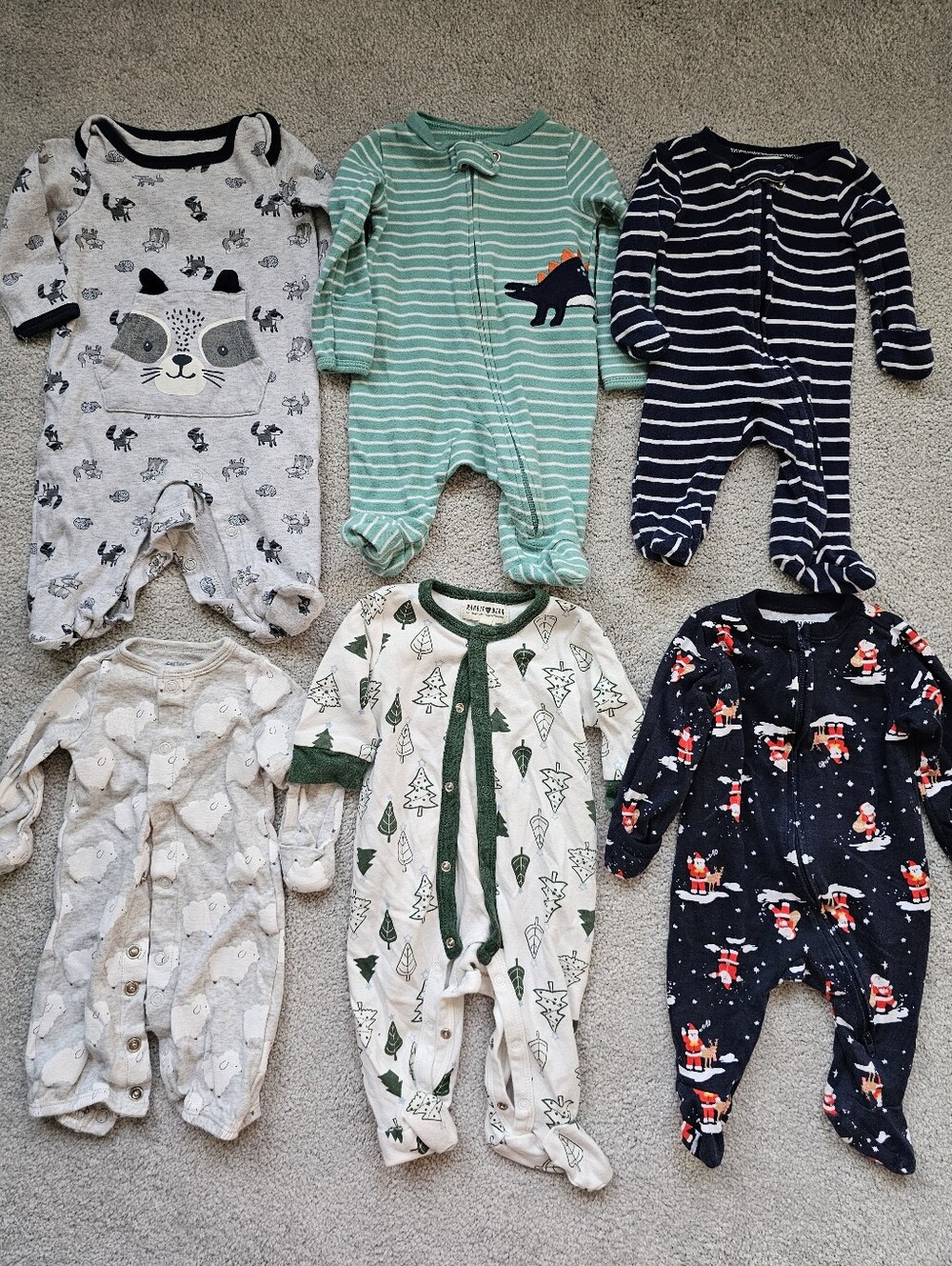 32pc baby boy clothing NB 3 month swaddle footies pants fleece overalls muslin - Picture 4 of 5